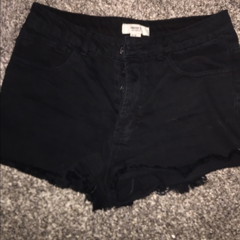 Forever 21 Black Short Shorts